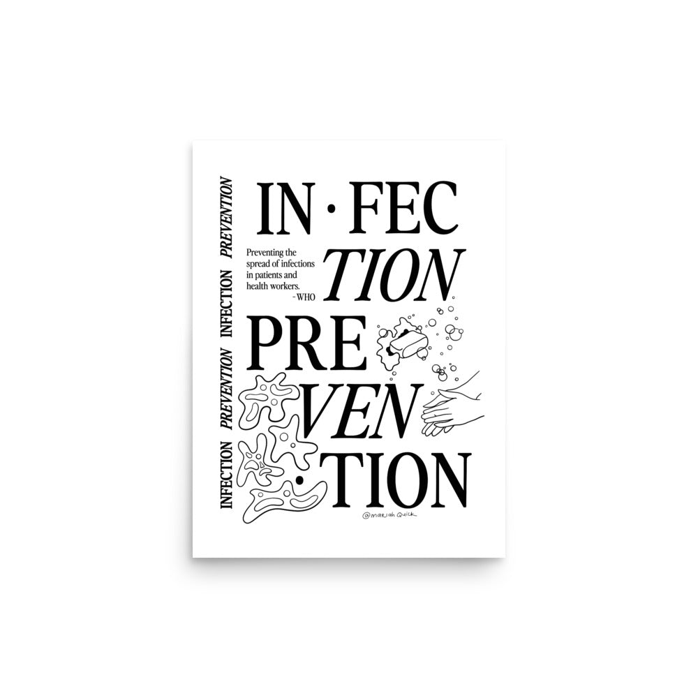 Infection Prevention Art Print