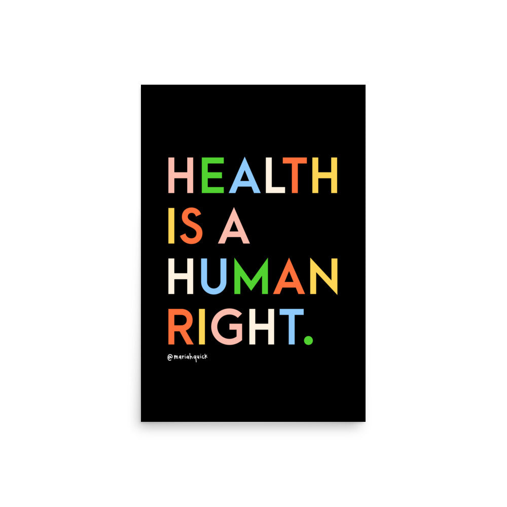 Health is a Human Right Wall Art